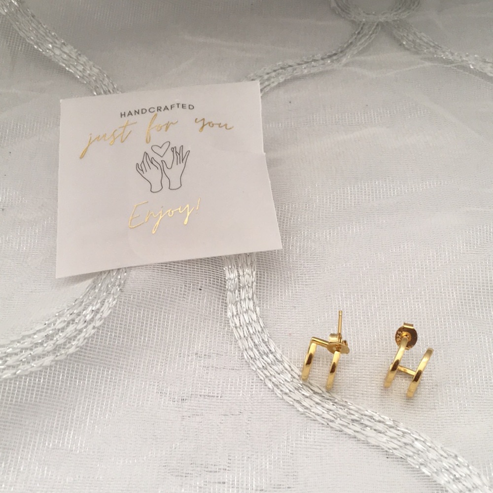 NWOT Twin Hoop Earrings